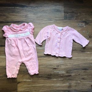 Janie and Jack 0-3 Sweater and One Piece